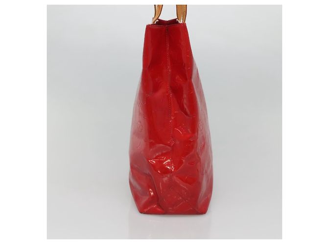 LOUIS VUITTON Monogram Vernis Reade MM Hand Bag Red Rouge M91086 LV Auth 122621 - view 3