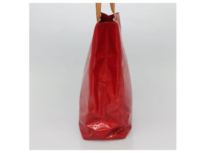 LOUIS VUITTON Monogram Vernis Reade MM Hand Bag Red Rouge M91086 LV Auth 122621 - view 4
