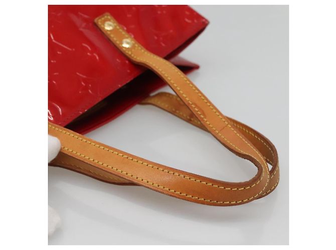 LOUIS VUITTON Monogram Vernis Reade MM Hand Bag Red Rouge M91086 LV Auth 122621 - view 7