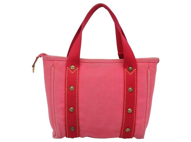 LOUIS VUITTON Antigua Cabas PM Borsa a Mano Rossa Rosa M40088 LV Auth bs25294 Rosso - vista 2