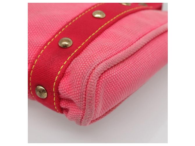 LOUIS VUITTON Antigua Cabas PM Borsa a Mano Rossa Rosa M40088 LV Auth bs25294 Rosso - vista 9