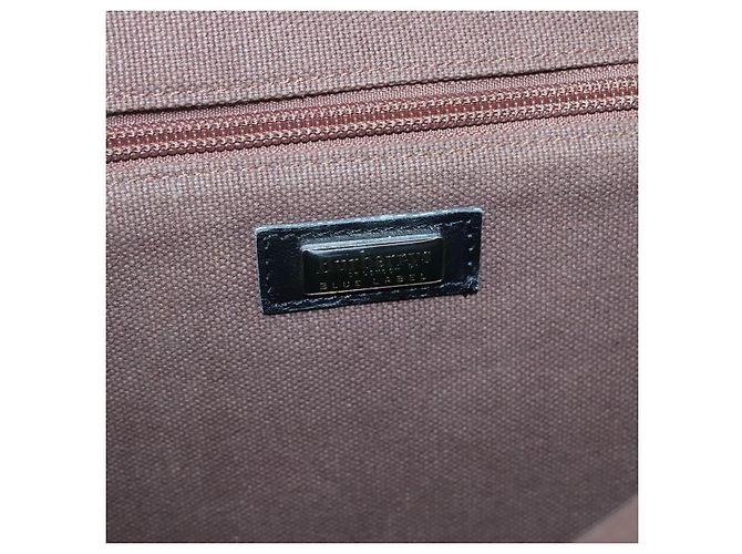 Burberry Nova Check Blue Label Tote Bag aus Wolle Beige Silber Authentisch 121808 - Ansicht 14