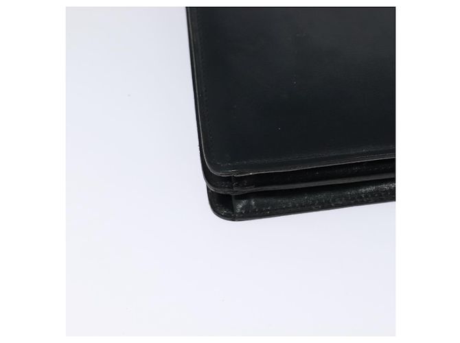 Borsa a spalla Christian Dior in pelle nera e oro Auth BA1601 Nero D'oro - vista 12
