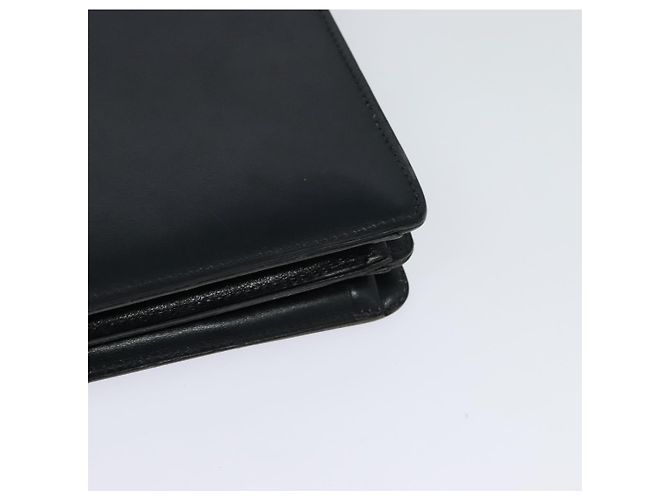 Borsa a spalla Christian Dior in pelle nera e oro Auth BA1601 Nero D'oro - vista 13