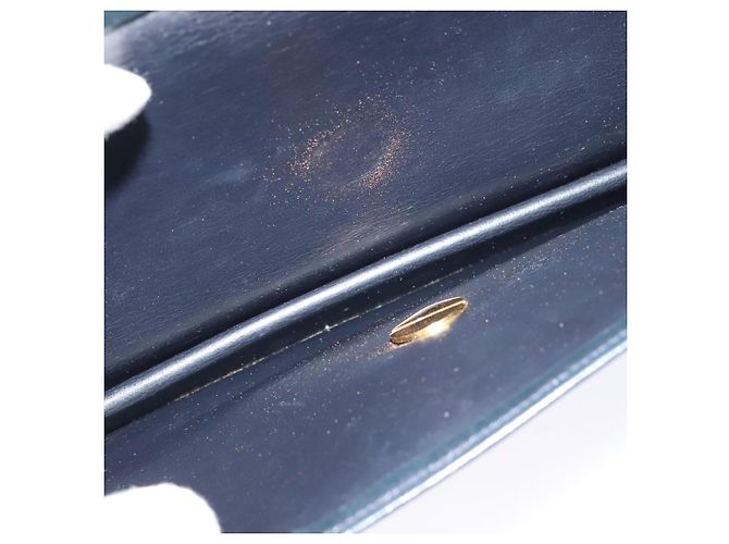 Borsa a spalla Christian Dior in pelle nera e oro Auth BA1601 Nero D'oro - vista 20