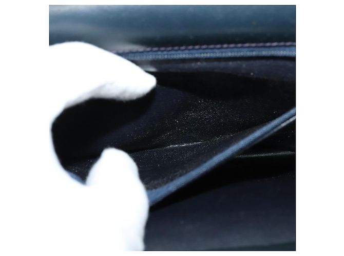 Borsa a spalla Christian Dior in pelle nera e oro Auth BA1601 Nero D'oro - vista 21