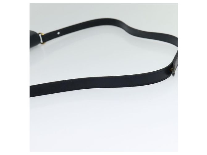 Borsa a spalla Christian Dior in pelle nera e oro Auth BA1601 Nero D'oro - vista 7
