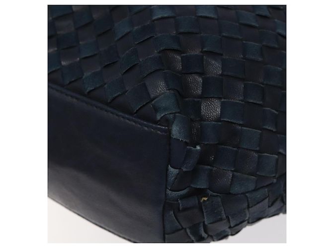 Borsa a Spalla BALLY in Pelle Blu Navy Oro Auth BA1693 D'oro - vista 10