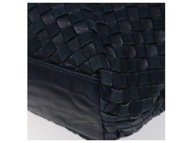 Borsa a Spalla BALLY in Pelle Blu Navy Oro Auth BA1693 D'oro - vista 12