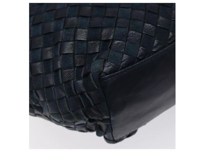 Borsa a Spalla BALLY in Pelle Blu Navy Oro Auth BA1693 D'oro - vista 13