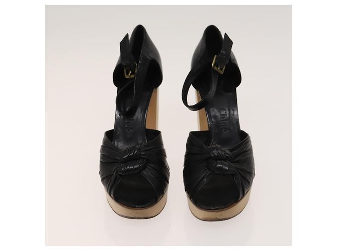 BALLY Fendi Chloe Sandali in Pelle 4Set Bianco Nero Marrone Auth ti3052 - vista 2