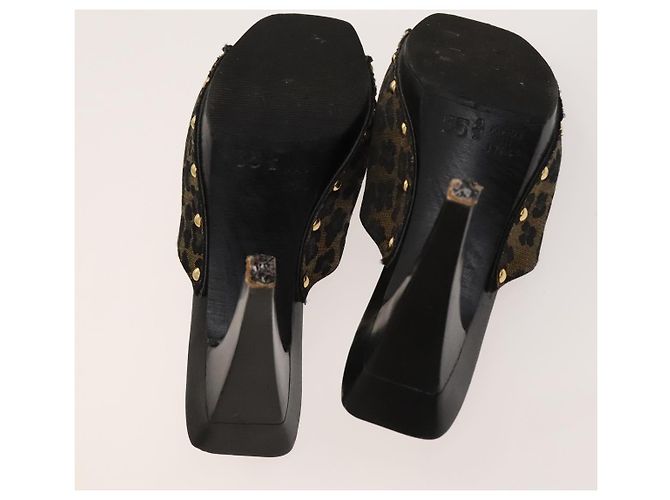BALLY Fendi Chloe Sandali in Pelle 4Set Bianco Nero Marrone Auth ti3052 - vista 9