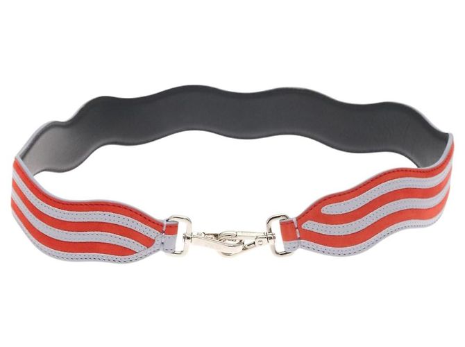FENDI Schultergurt Sie Schultergurt Leder Orange Auth hk2497 - Ansicht 2