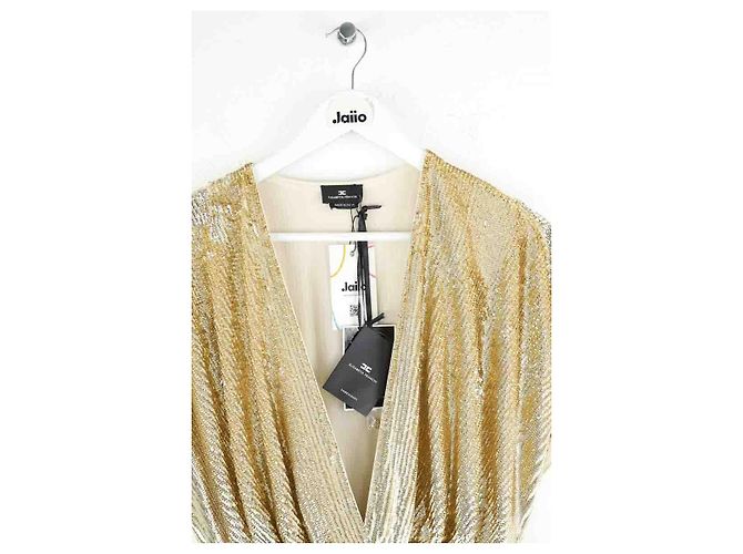 Elisabetta Franchi Vestido dorado - vista 2