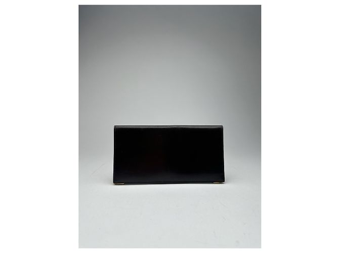 Céline Vintage Celine Leather card holder ID holder black - view 13