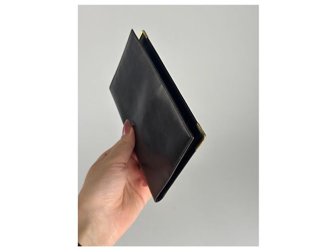 Céline Vintage Celine Leather card holder ID holder black - view 6