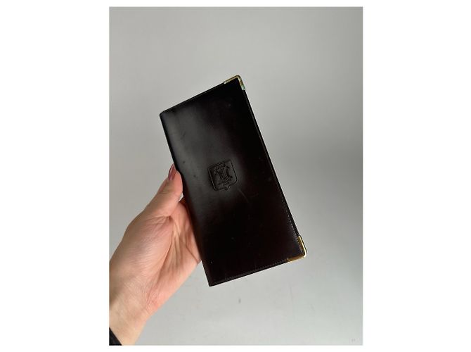 Céline Vintage Celine Leather card holder ID holder black - view 8