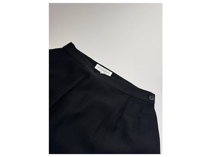 Gonna vintage Yves Saint Laurent nera XS Nero - vista 12