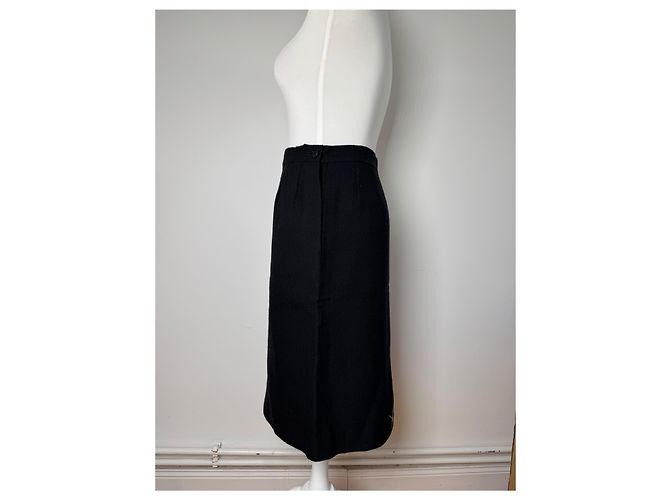 Gonna vintage Yves Saint Laurent nera XS Nero - vista 2