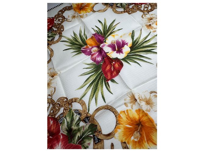 Céline Vintage Celine Blumen-Schal Mehrfarben - Ansicht 5