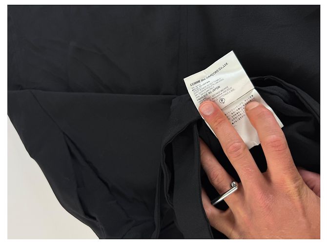 Yohji Yamamoto Abito Vintage Comme Des Garçons Nero L - vista 10