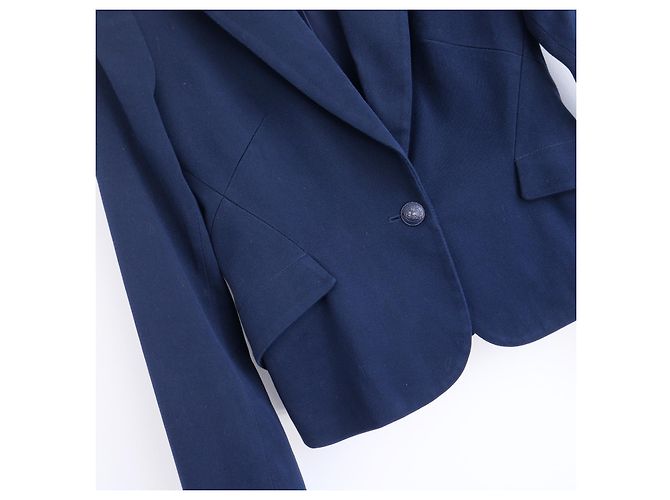 L'Agence Chaqueta Blazer de Algodón Navy de la Agencia Azul marino - vista 2