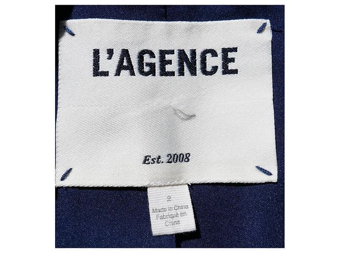 L'Agence Chaqueta Blazer de Algodón Navy de la Agencia Azul marino - vista 6