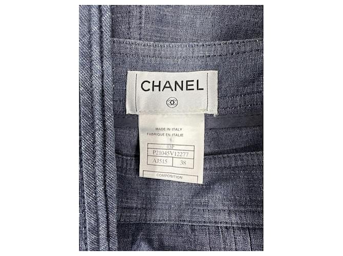 Chanel Completo in denim per l'estate 2003 Blu Blu navy Blu chiaro Blu scuro Silver hardware - vista 14