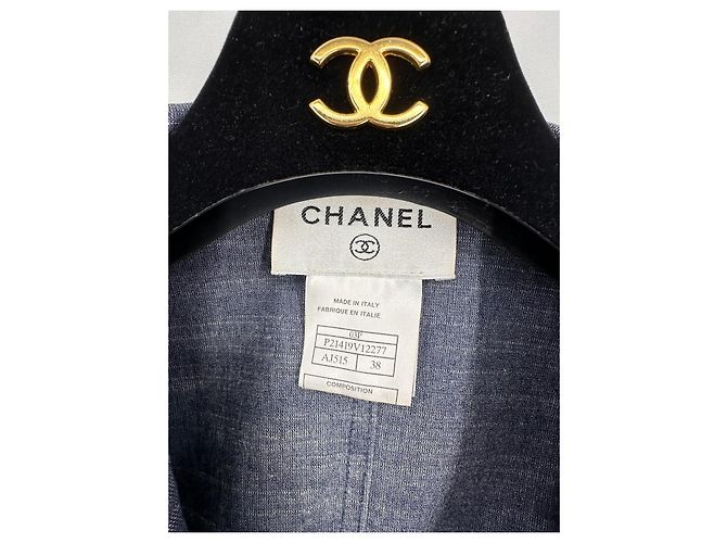 Chanel Completo in denim per l'estate 2003 Blu Blu navy Blu chiaro Blu scuro Silver hardware - vista 15