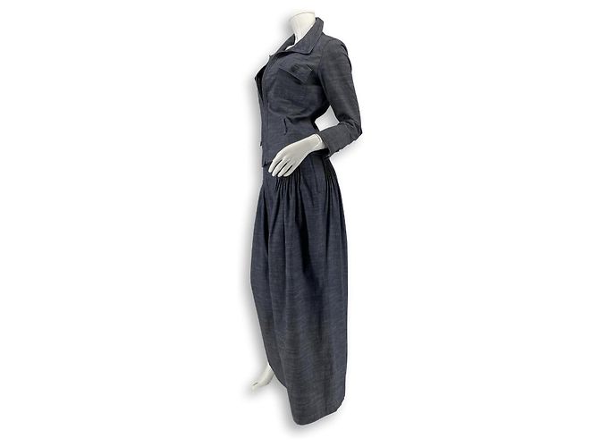Chanel Completo in denim per l'estate 2003 Blu Blu navy Blu chiaro Blu scuro Silver hardware - vista 3