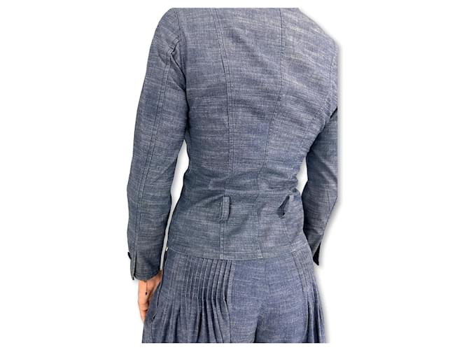 Chanel Completo in denim per l'estate 2003 Blu Blu navy Blu chiaro Blu scuro Silver hardware - vista 9