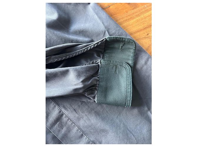 Camicia Louis Vuitton in cotone blu navy Taglia L - vista 11