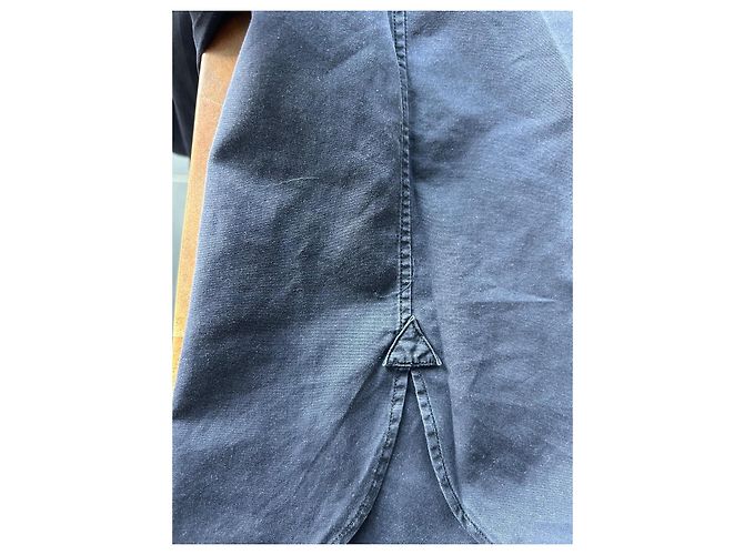 Camicia Louis Vuitton in cotone blu navy Taglia L - vista 12