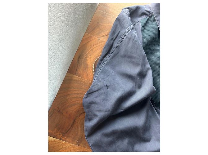 Camicia Louis Vuitton in cotone blu navy Taglia L - vista 16