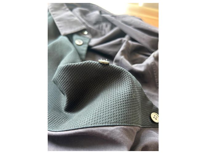 Camicia Louis Vuitton in cotone blu navy Taglia L - vista 9