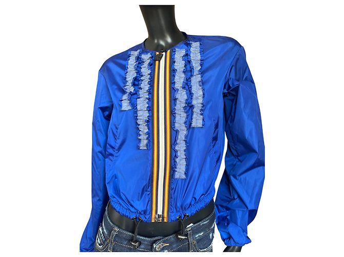 Dsquared2 K-Way Slim Jacke blau Polyamid - Ansicht 2