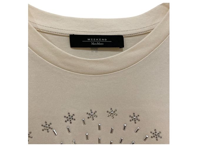Weekend Max Mara Camiseta Impresa Cine Weekend MaxMara L Beige - vista 5