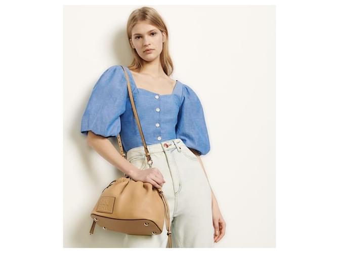 Camicia a maniche puff SANDRO Blu - vista 2