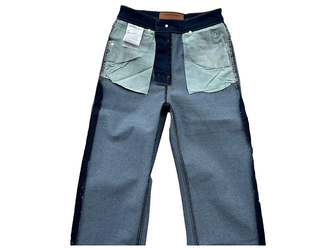 Mid-Rise Straight-Leg-Jeans aus Denim von Alexander Wang US 28 Marineblau - Ansicht 8
