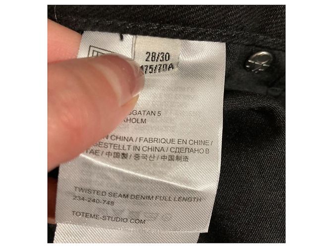 jeans negros de denim corte clásico totême US 28 - vista 10