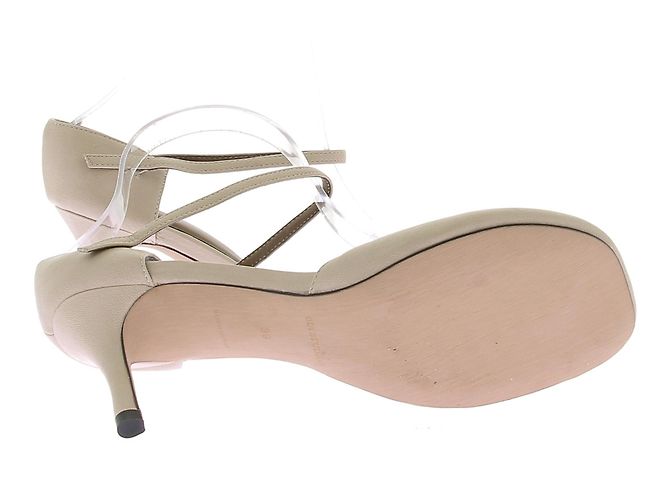 Autre Marque Sandali con cinturini in pelle GIA STUDIOS Camel Cammello - vista 7