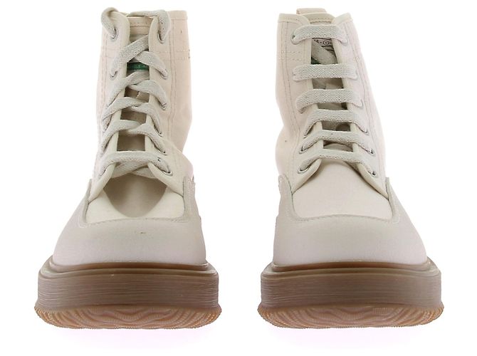 Stivaletti Hogan in pelle con lacci kaki Cachi - vista 4