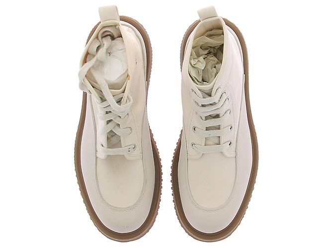 Stivaletti Hogan in pelle con lacci kaki Cachi - vista 6