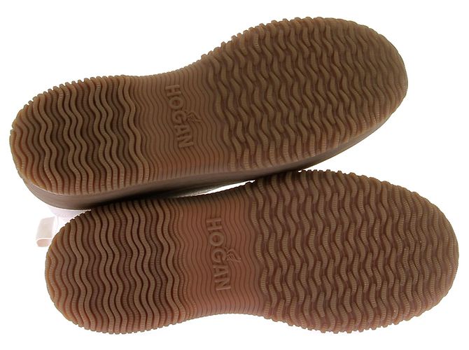 Stivaletti Hogan in pelle con lacci kaki Cachi - vista 7