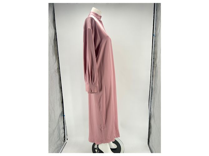Autre Marque Vestido satinado rosa - vista 4