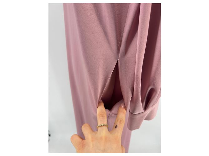 Autre Marque Vestido satinado rosa - vista 6