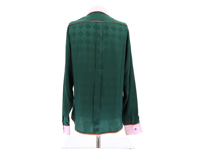 Pierre Louis Mascia Camicia di seta Verde - vista 2