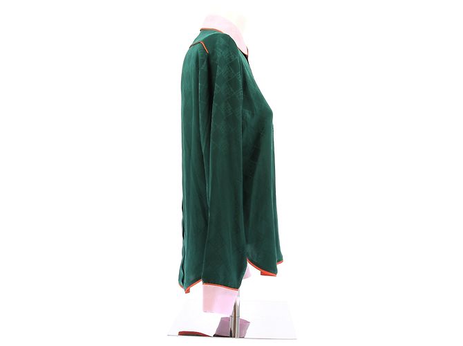 Pierre Louis Mascia Camicia di seta Verde - vista 3
