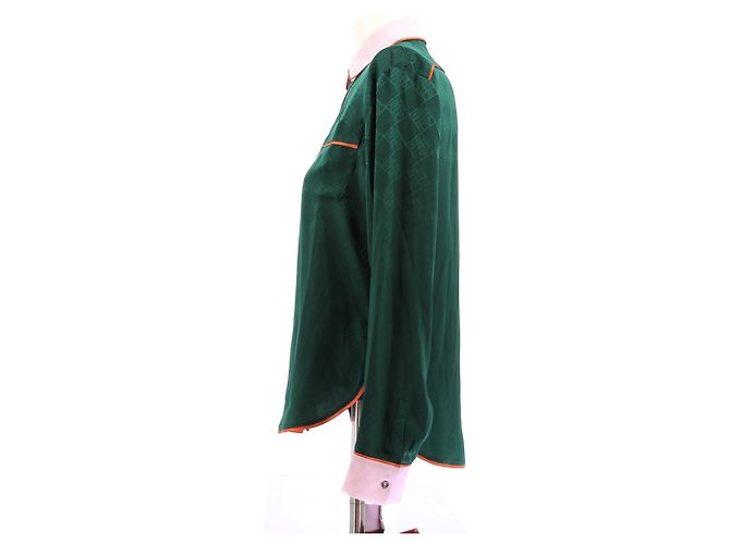 Pierre Louis Mascia Camicia di seta Verde - vista 4