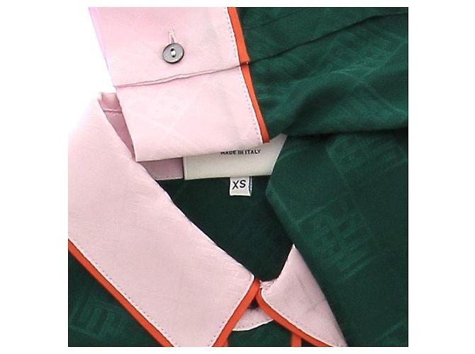 Pierre Louis Mascia Camicia di seta Verde - vista 8